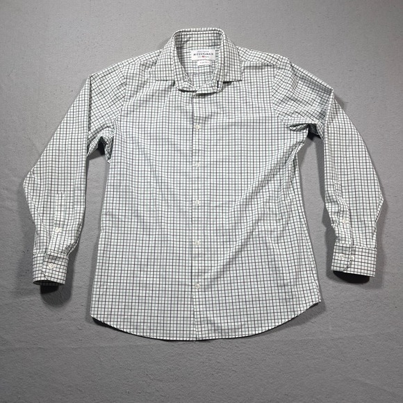 Mizzen+Main Other - Mizzen+Main Leeward Collection Shirt XL Trim Fit Green Navy Check Performance